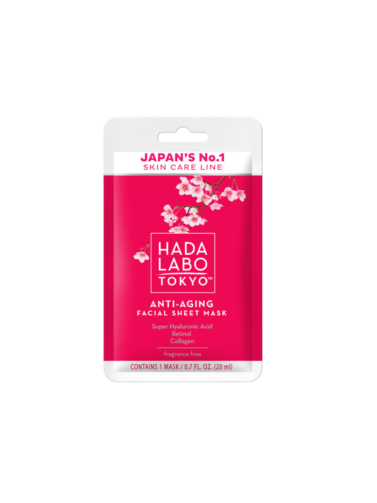 Hada Labo Tokyo Hada Labo Maschera viso anti-età con acido ialuronico e collagene 20ml