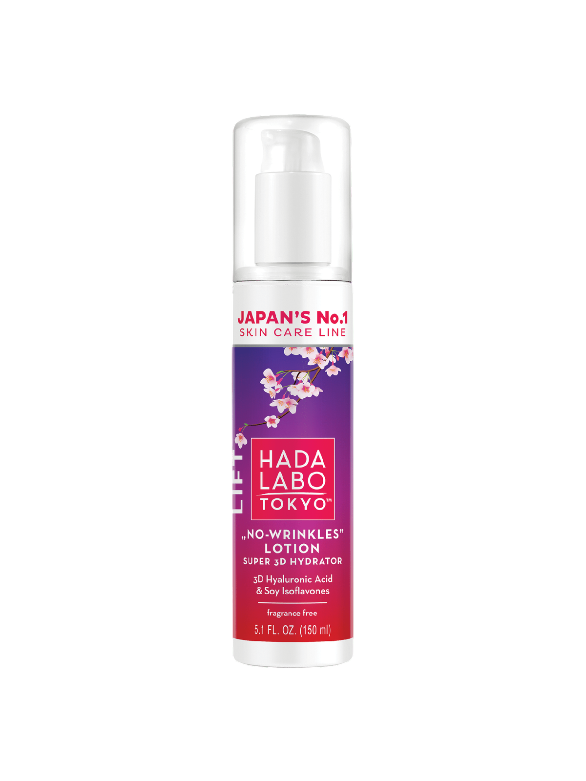 Hada Labo Tokyo No-Wrinkles Lozione viso idratante e antirughe con acido ialuronico 150ml