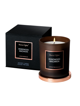 Candela profumata Home Lights Rosewood & Macaron 215 g