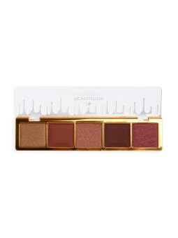 Palette di ombretti mini I Heart Revolution al cioccolato ganache al cioccolato al latte 5 tonalità 55 g