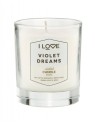 Candela profumata I Love Signature Collection Bergamotto Mela Verde Violette di Parma Rosa 160 g
