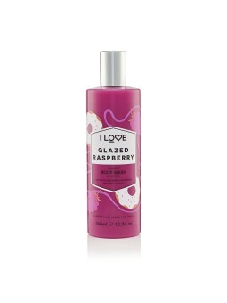 Bagnoschiuma detergente al lampone senza parabeni della collezione I Love Signature 360ml