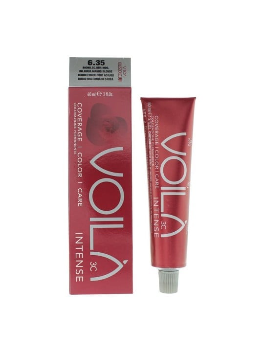 Tintura per capelli permanente Intercosmo Voila 3C Intense 6.35 Biondo Scuro Mogano Intenso 60ml