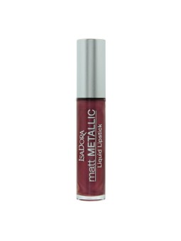 Rossetto liquido metallizzato opaco IsaDora 83 Burgundy Bite 7ml