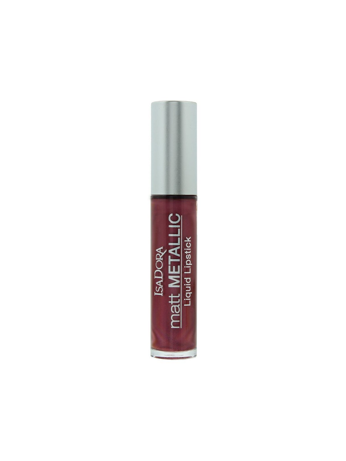 Rossetto liquido metallizzato opaco IsaDora 83 Burgundy Bite 7ml