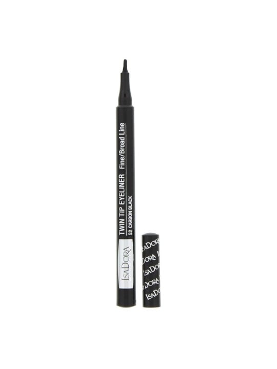 Eyeliner liquido a doppia punta IsaDora 52 Nero Carbonio 1ml