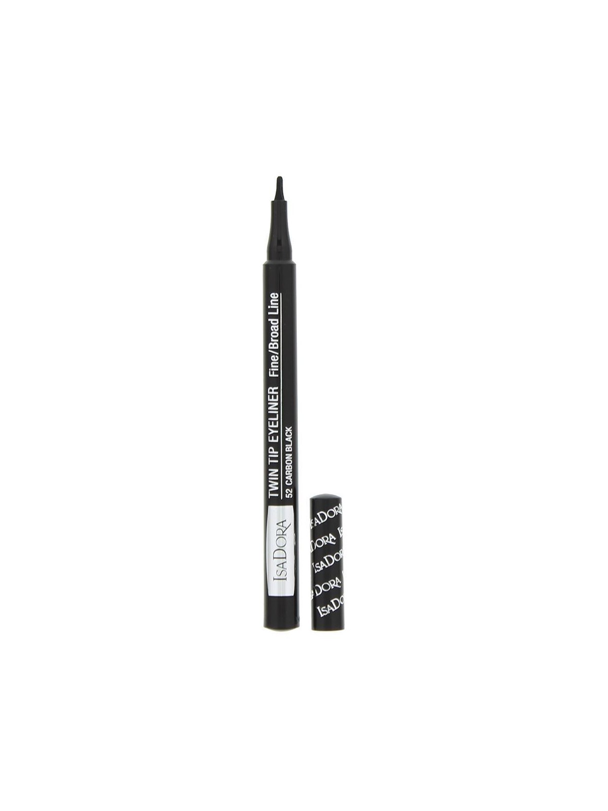 Eyeliner liquido a doppia punta IsaDora 52 Nero Carbonio 1ml