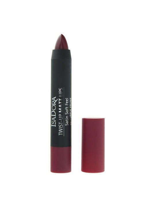 Rossetto cremoso opaco IsaDora Twist-Up tonalità 66 Purple Prune 33 g