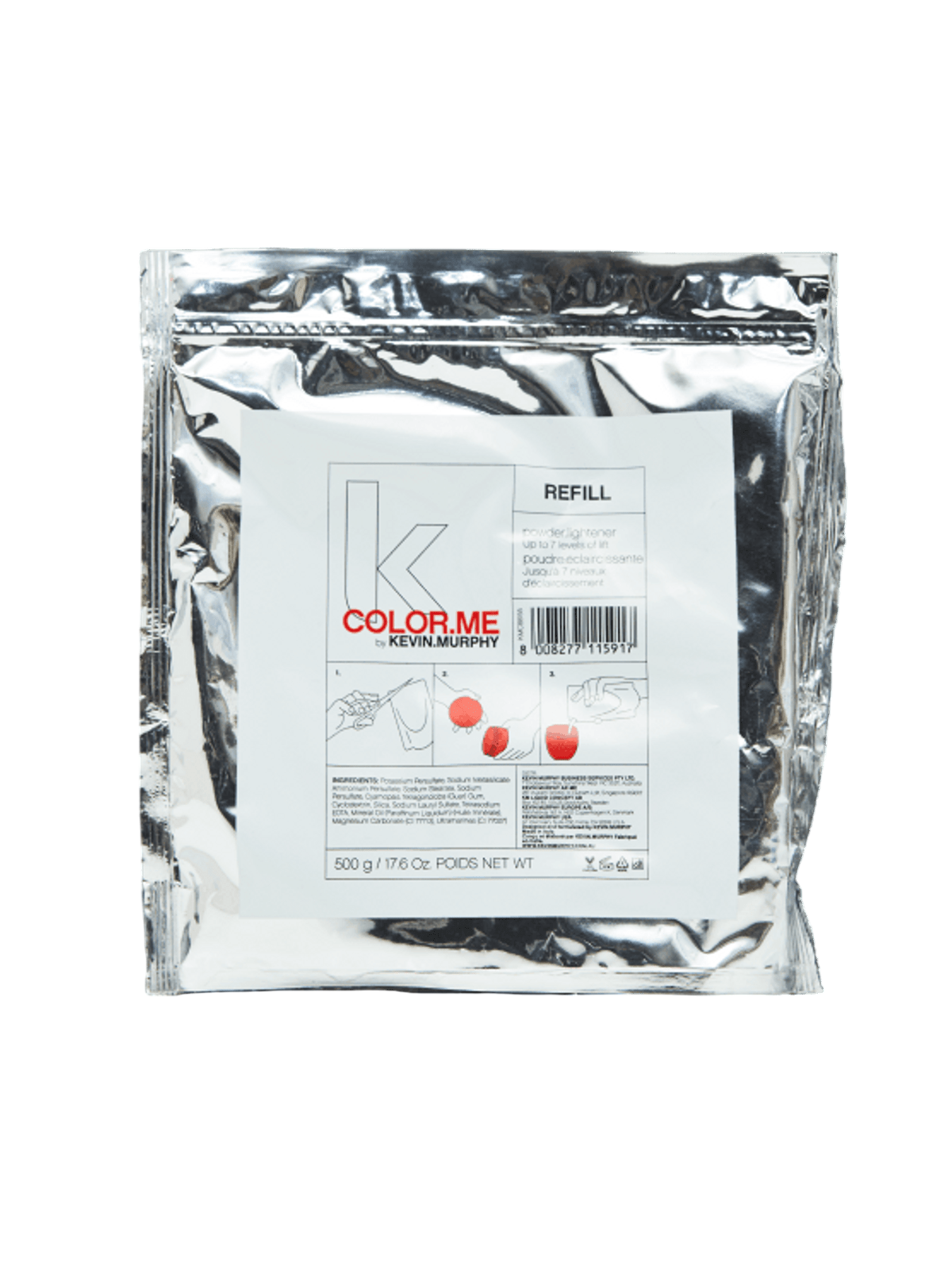 Ricarica di polvere schiarente ossidante per capelli Kevin Murphy Color Me 500ml