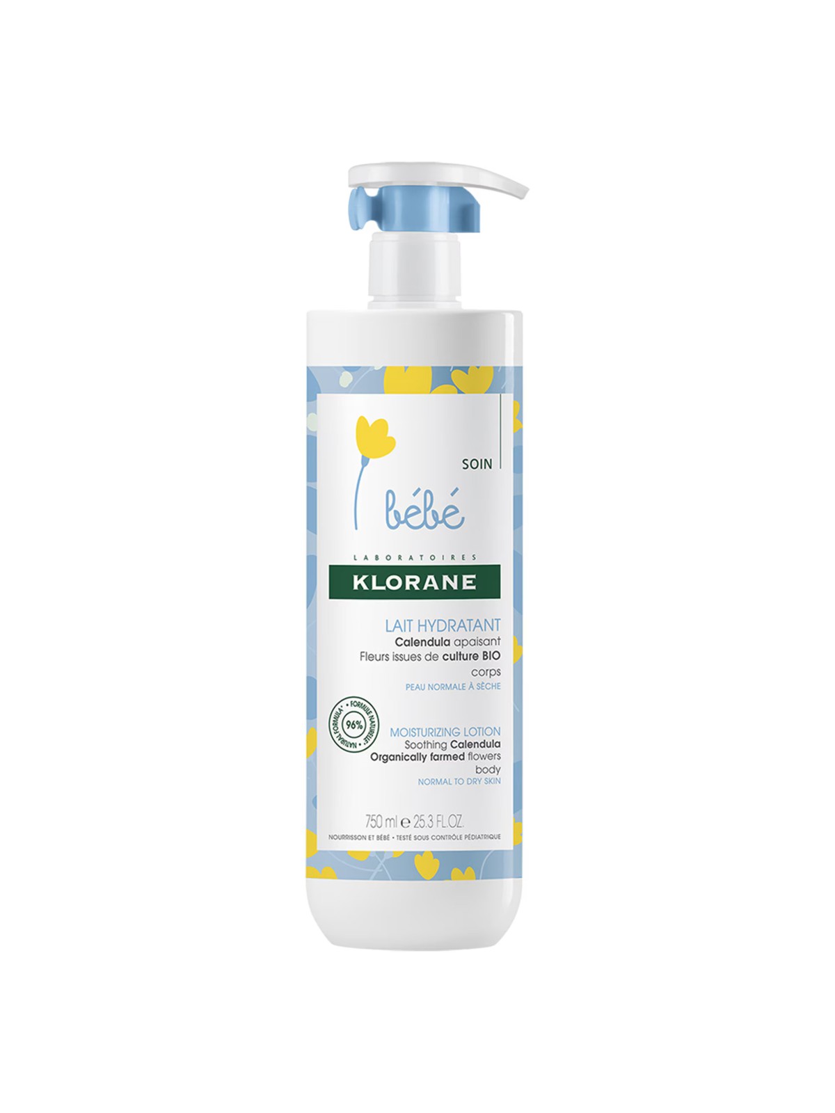 Latte corpo idratante alla calendula Klorane Bebe 750ml