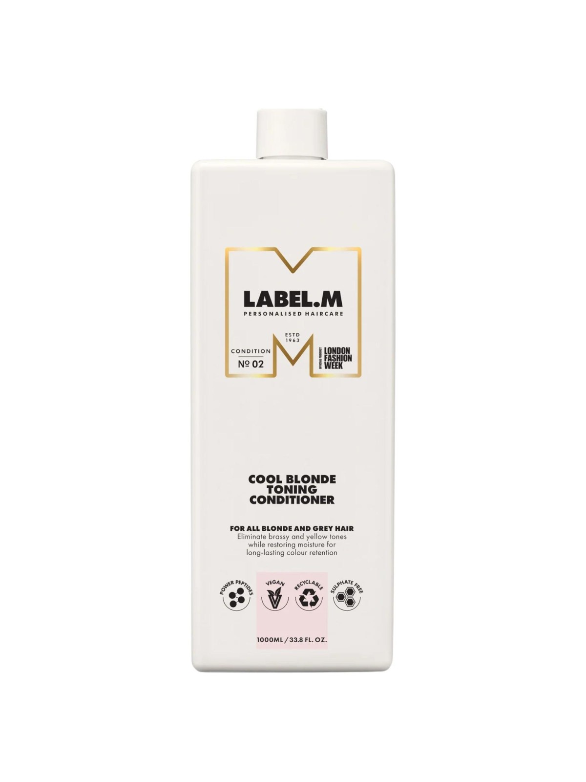 Label.M Balsamo per capelli biondi freddi per neutralizzare i toni gialli 1000ml