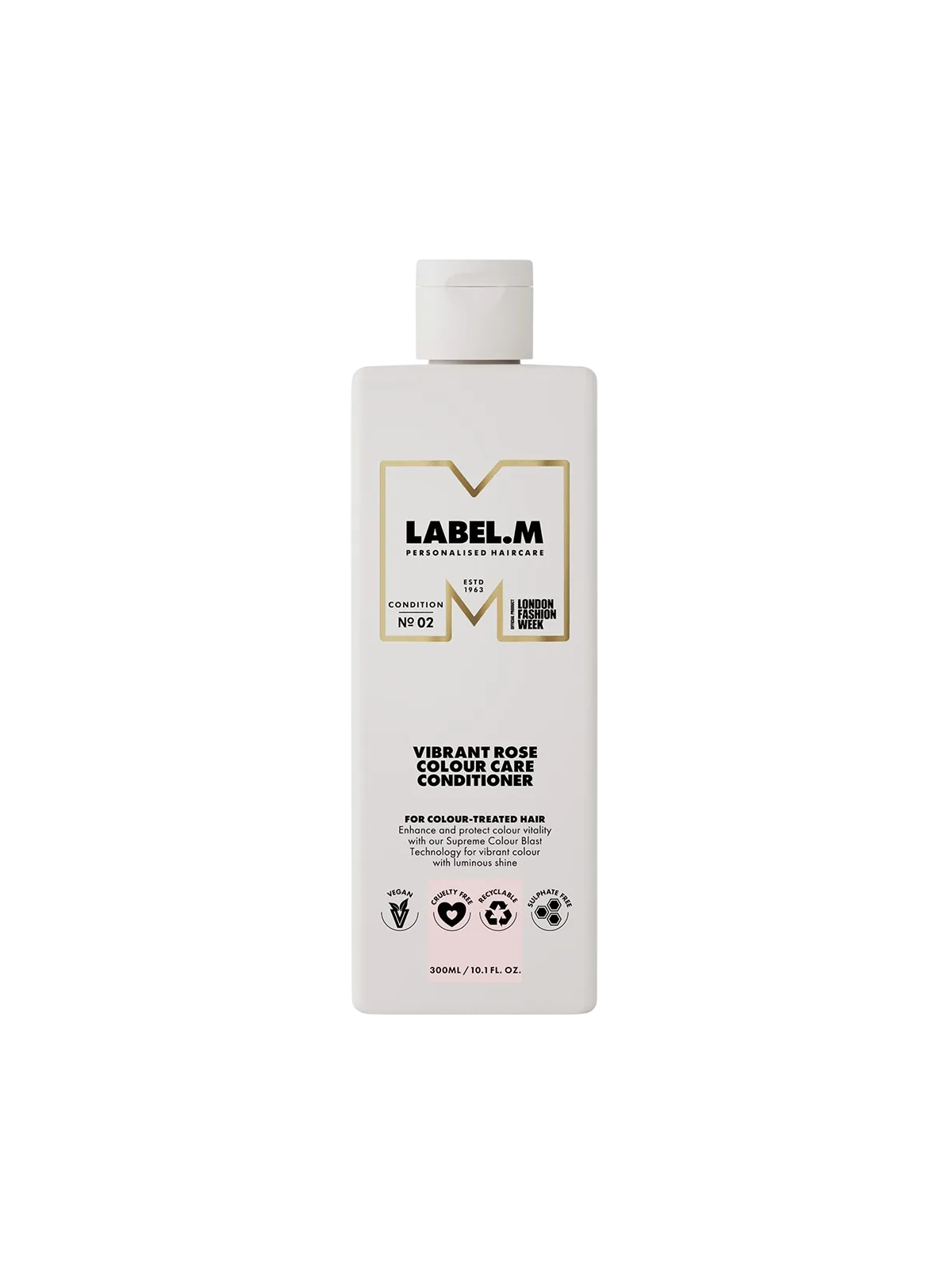 Label.M Balsamo per capelli alla rosa vibrante protettivo per il colore 300ml