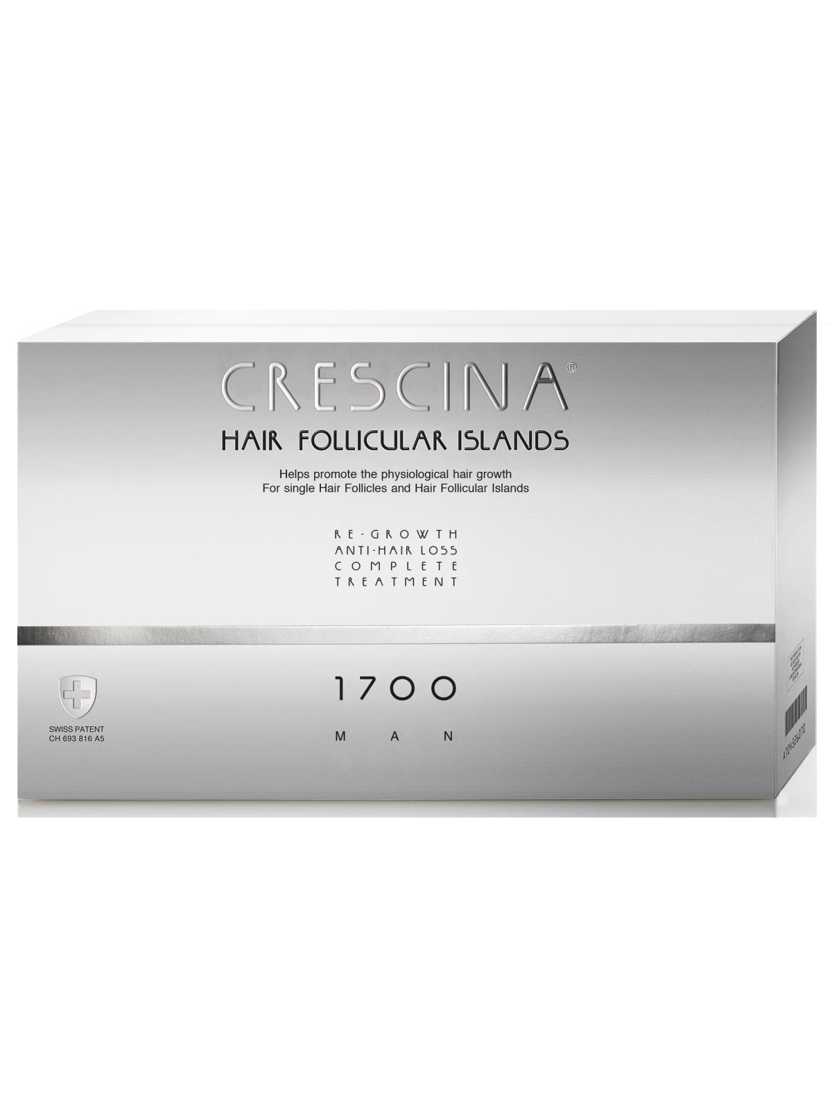 Labo Crescina Isole Follicolari 1700 Siero Trattamento Stimolante della Crescita in Fiale per Cuoio Capelluto Uomo 10 + 10 Pezzi