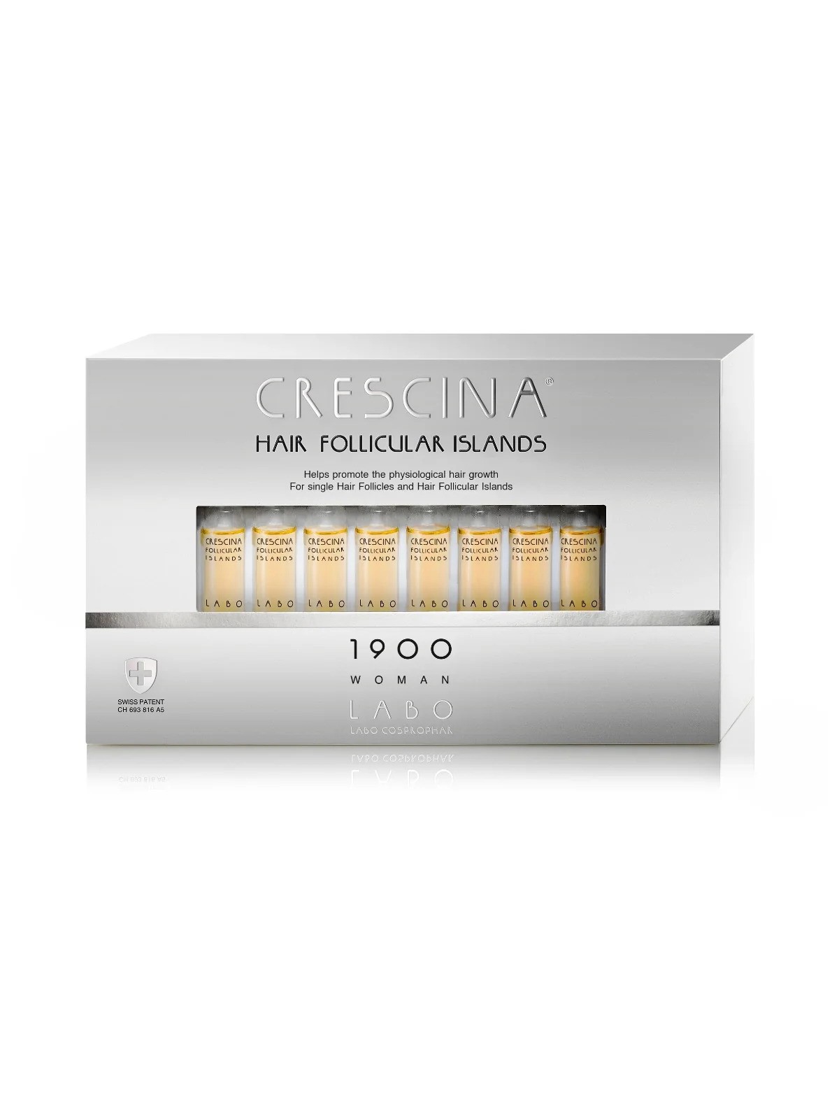 Labo Crescina Isole Follicolari 1900 Siero Trattamento Stimolante della Crescita in Fiale per Cuoio Capelluto donna 20 pezzi