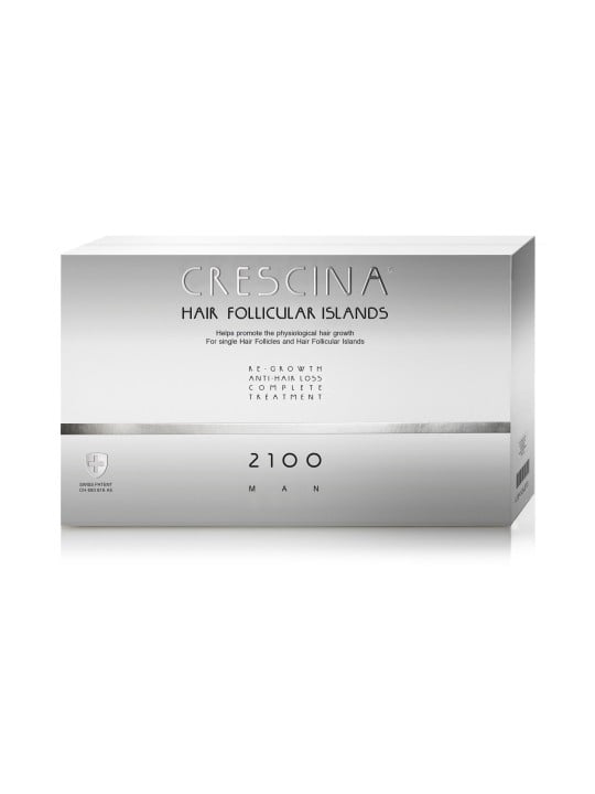 Labo Crescina Isole Follicolari 2100 Siero Trattamento Stimolante della Crescita in Fiale per Cuoio Capelluto Uomo 20 Pezzi