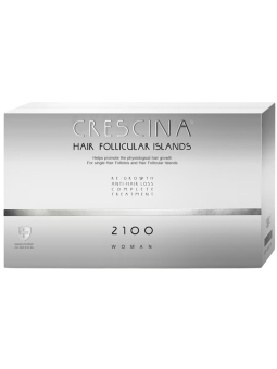 Labo Crescina Isole Follicolari 2100 Siero Trattamento Stimolante della Crescita in Fiale per Cuoio Capelluto donna 10 +10 pezzi