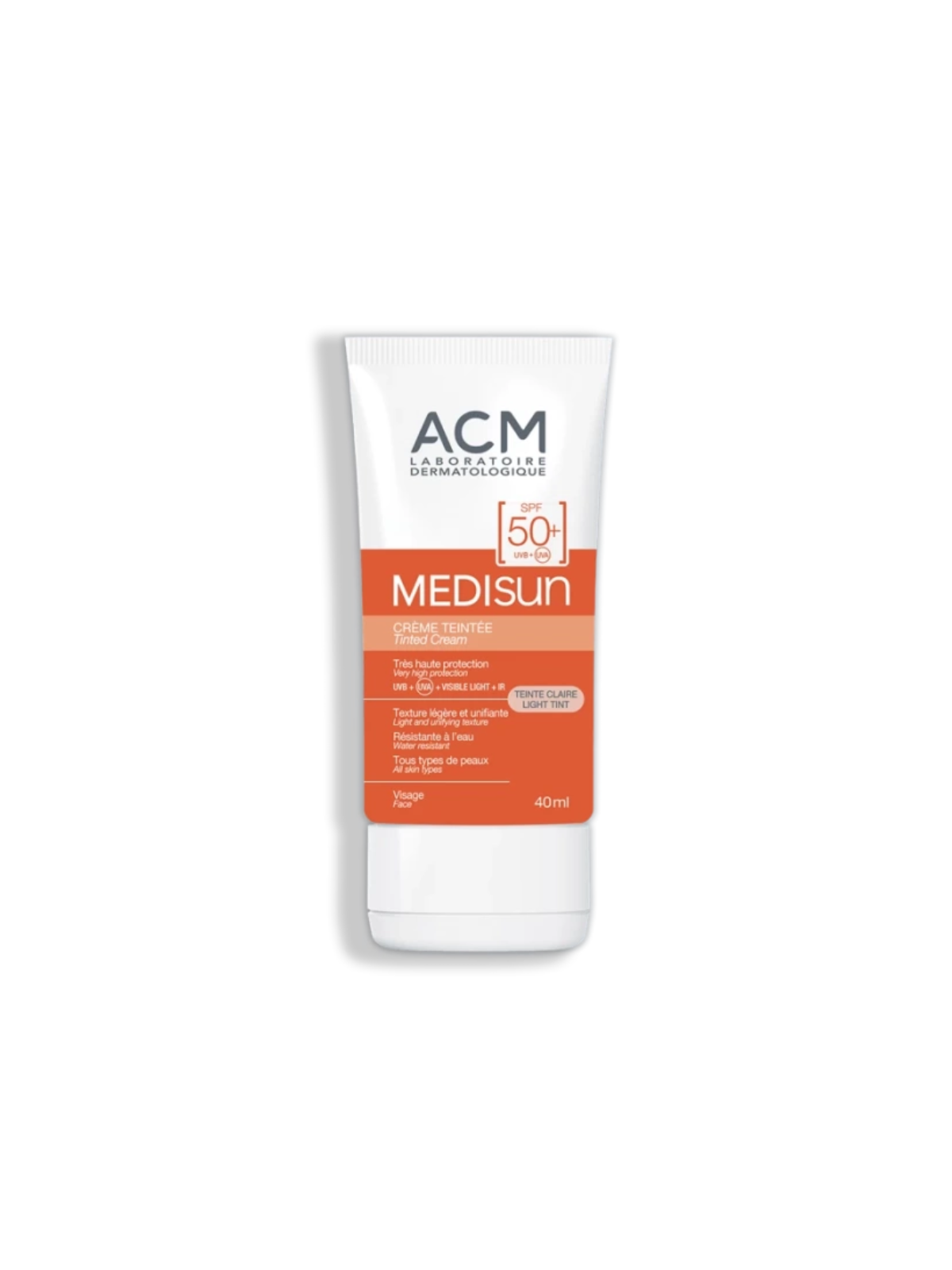 Laboratoire ACM Medisun Crema Idratante Colorata con Protezione Solare SPF Leggero 50+ 40ml