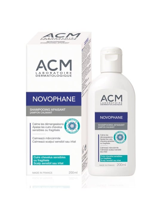 Shampoo lenitivo per cuoio capelluto sensibile Novophane Panthenol di Laboratoire ACM 200ml