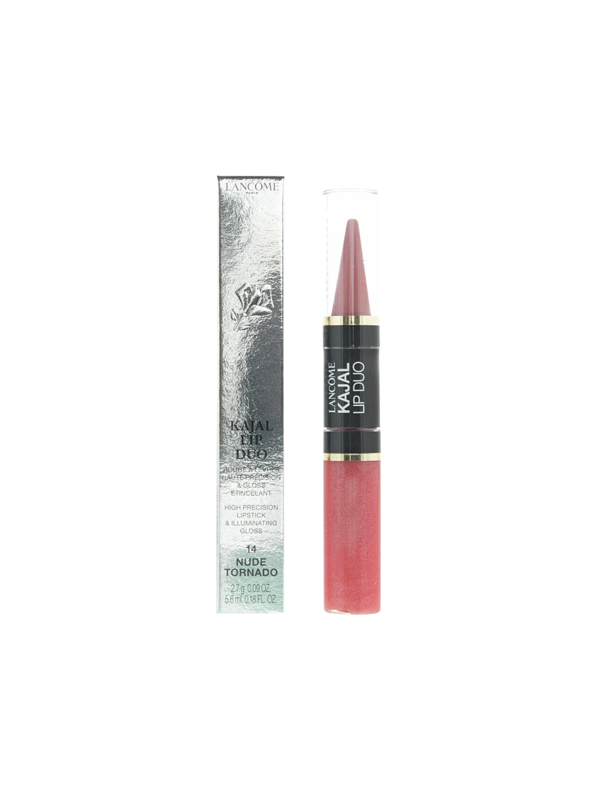 Set Duo Lancôme Lip Kajal Duo Rossetto cremoso e lucidalabbra 14 Nude Tornado 27 g
