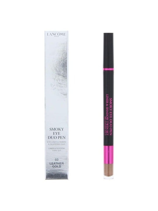 Matita eyeliner liquida a doppia punta e ombretto in crema Lancôme Smoky Eye 2 in 1 03 Leather Gold 05 g