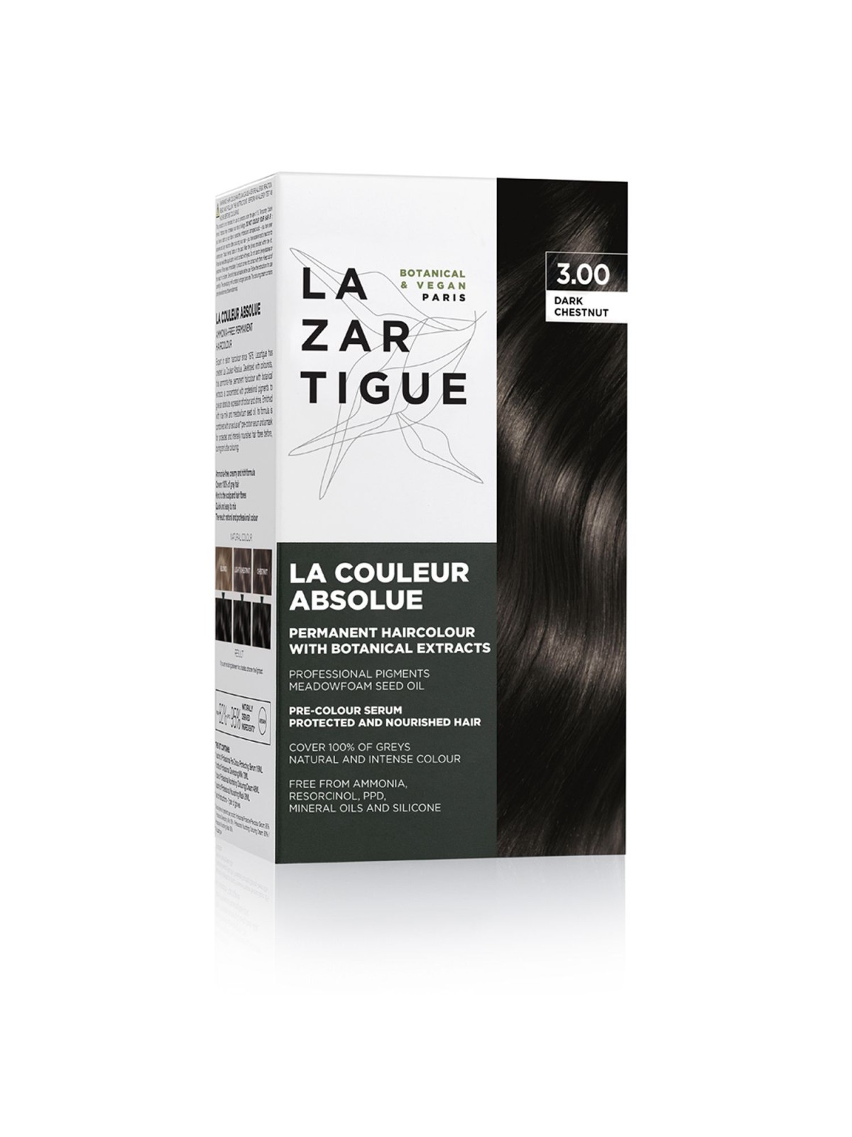 Lazartigue La Couleur Absolue Tintura Permanente Per Capelli 3.00 Castano Scuro 143ml