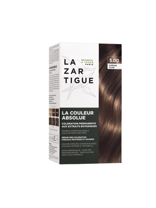 Lazartigue La Couleur Absolue Tintura Permanente Per Capelli 5.00 Castano Chiaro 143ml