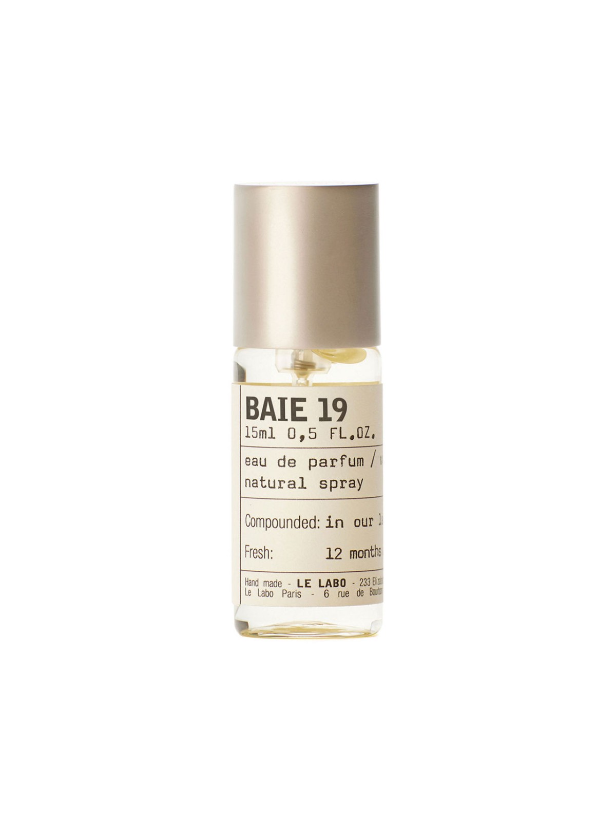 Le Labo Baie 19 Eau De Parfum unisex 15ml