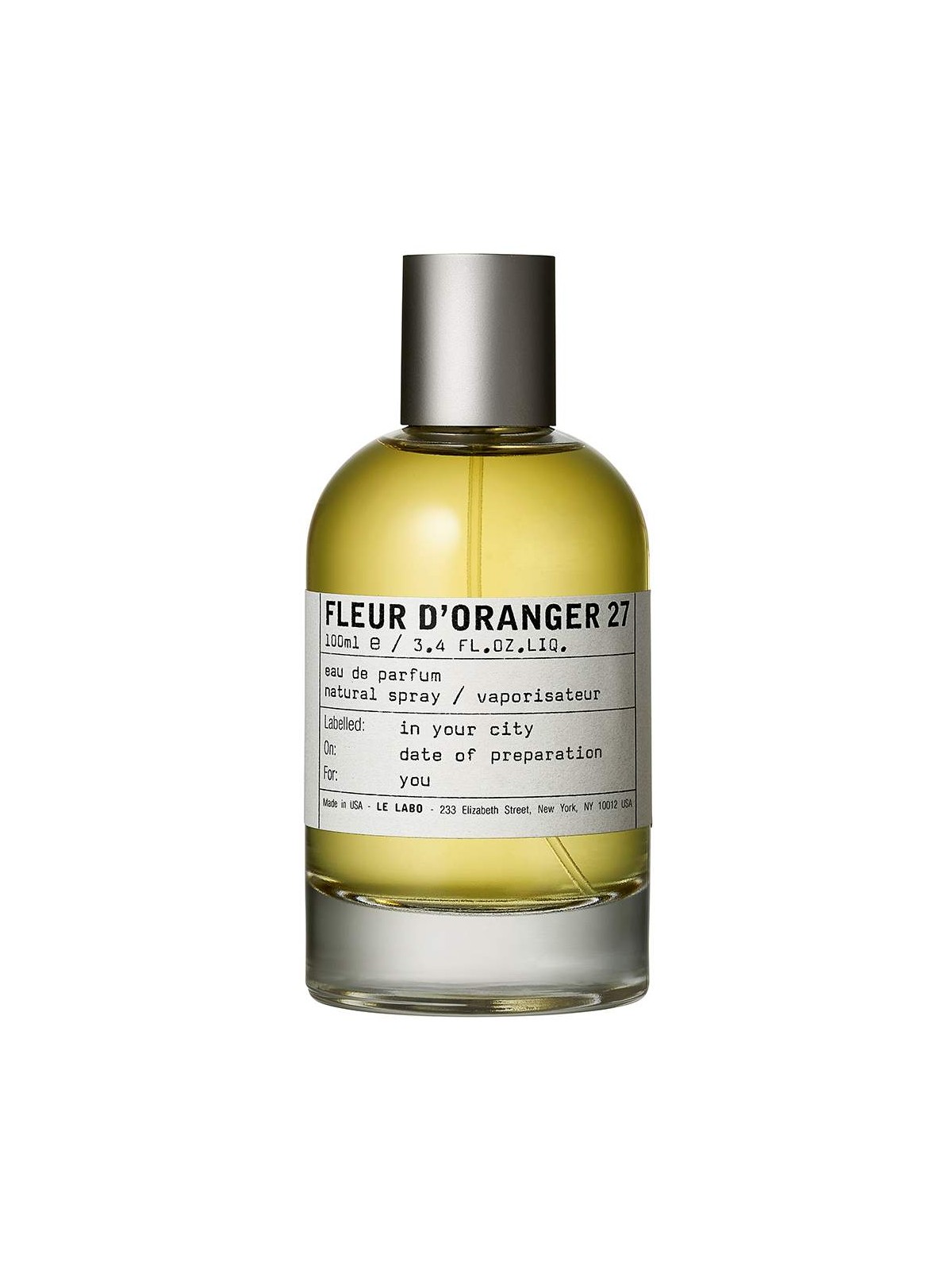 Le Labo Fleur D'Oranger 27 Eau De Parfum unisex 100ml