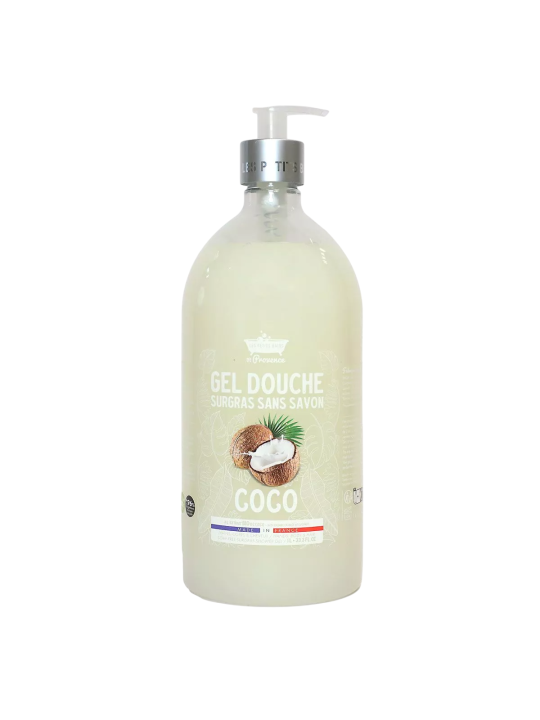 Les Petites Bains de Provence Gel doccia al cocco per pelli sensibili 1000ml