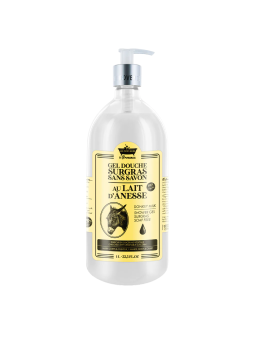 Les Petites Bains de Provence Gel Doccia al Latte d'Asina per Corpo Viso e Capelli Per Pelli Sensibili 1000ml