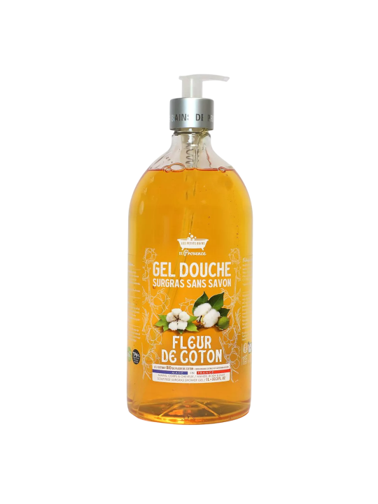 Les Petites Bains de Provence Gel doccia Fleur de Coton per pelli sensibili 1000ml
