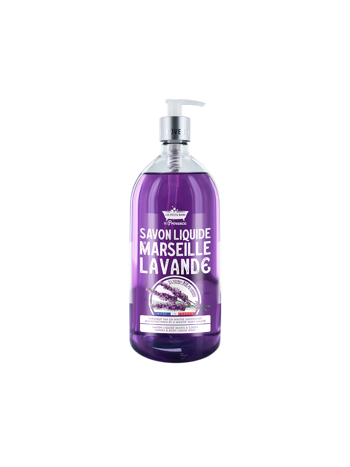 Les Petites Bains de Provence Sapone liquido alla lavanda di Marsiglia per mani e corpo 1000ml