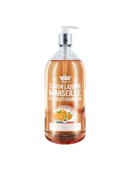 Les Petites Bains de Provence Sapone liquido Marsiglia Orange Blassom per mani e corpo 1000ml
