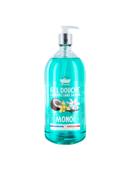 Les Petites Bains de Provence Monoi Bagnoschiuma per Corpo Viso e Capelli Per Pelli Sensibili 1000ml