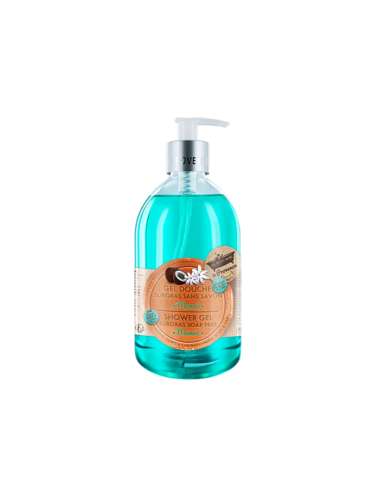 Les Petites Bains de Provence Monoi Bagnoschiuma per Corpo Viso e Capelli Per Pelli Sensibili 500ml