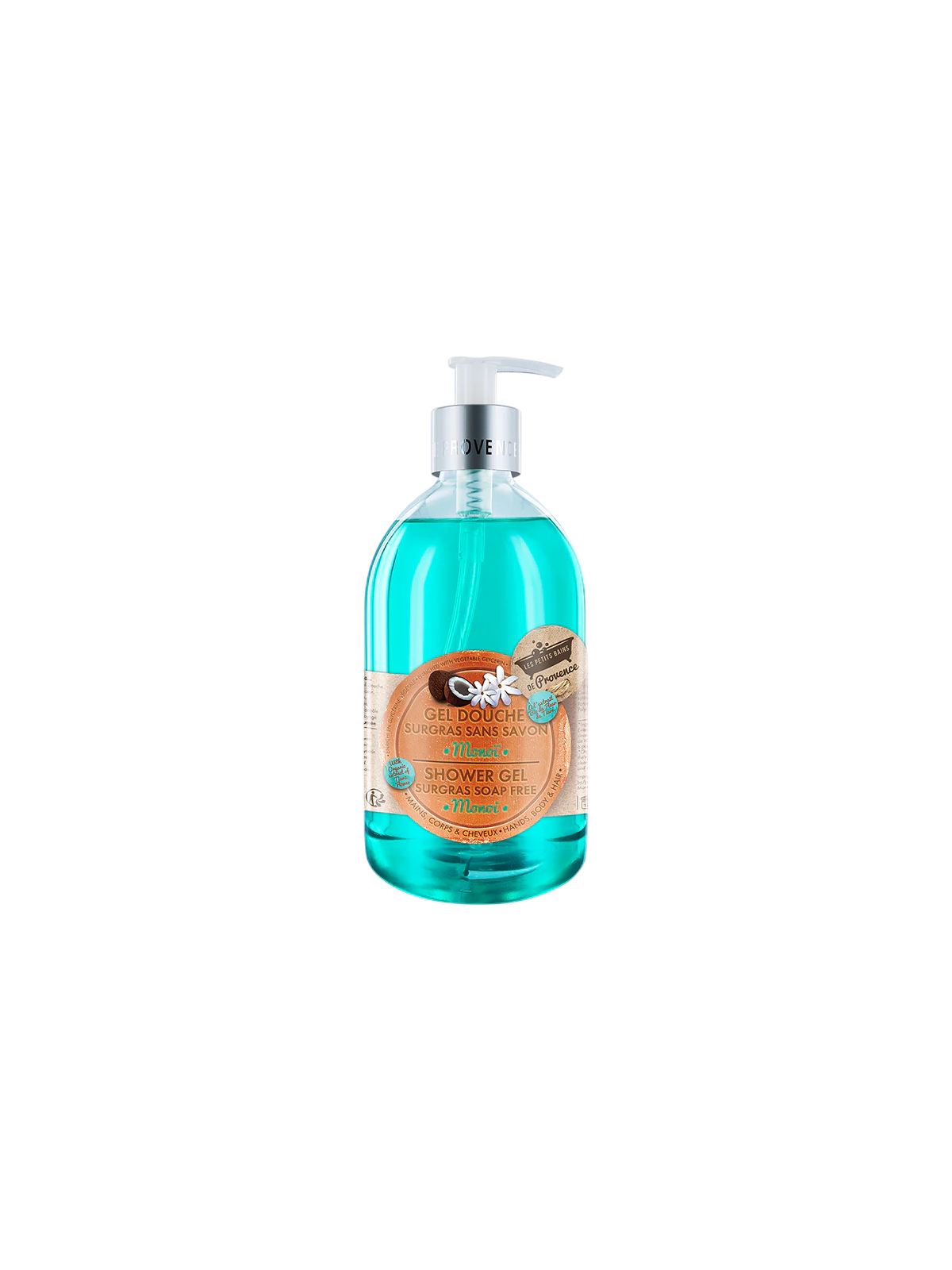 Les Petites Bains de Provence Monoi Bagnoschiuma per Corpo Viso e Capelli Per Pelli Sensibili 500ml