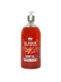 Les Petites Bains de Provence Santal Bagnoschiuma per Corpo Viso e Capelli per Pelli Sensibili 1000ml