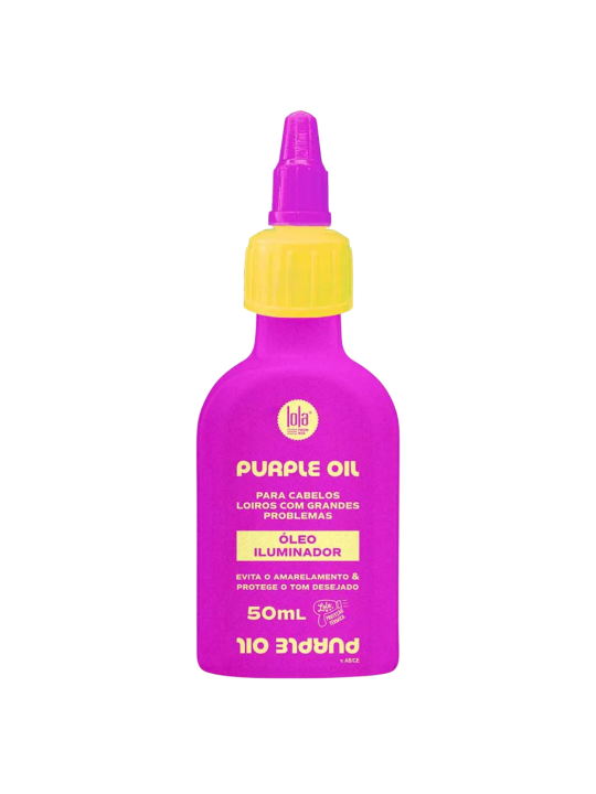 Trattamento per capelli viola Lola Cosmetics: neutralizza i toni gialli o arancioni. 50ml.
