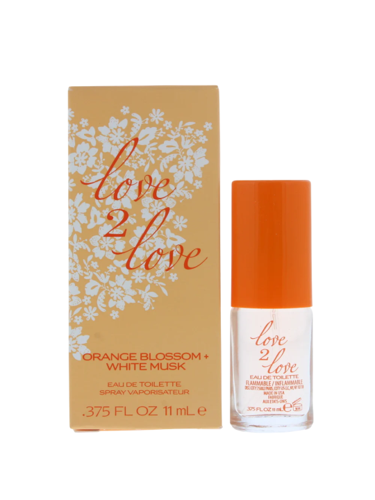 Love 2 Love Orange Blossom + White Musk Eau De Toilette donna 11ml