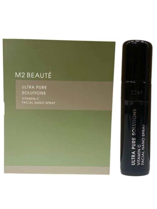 M2 Beaute Ultra Pure Solutions Spray Idratante Viso alla Vitamina C formato mini da 5ml