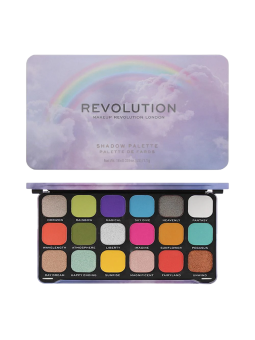 Palette di ombretti Rainbow di Makeup Revolution 18 colori 198 g