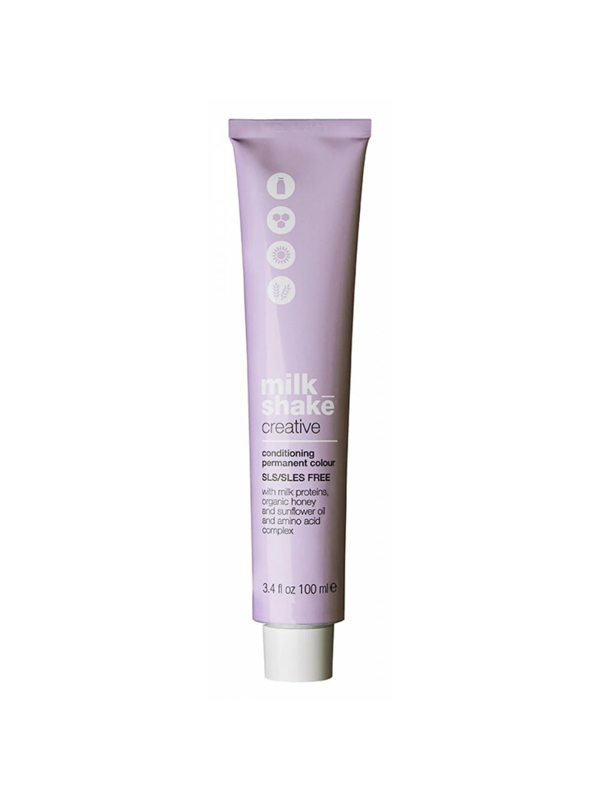 Tintura per capelli permanente Milk Shake Creative SLS/SLES-Free 5.165AR Rosso cenere/Castano chiaro 100ml