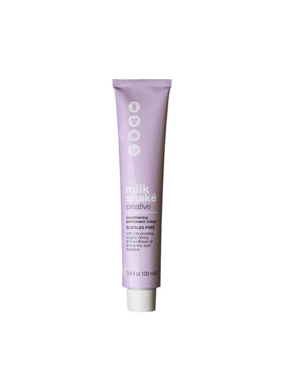 Tintura per capelli permanente Milk Shake Creative SLS/SLES-Free 6.136AG Biondo Scuro Oro Cenere 100ml
