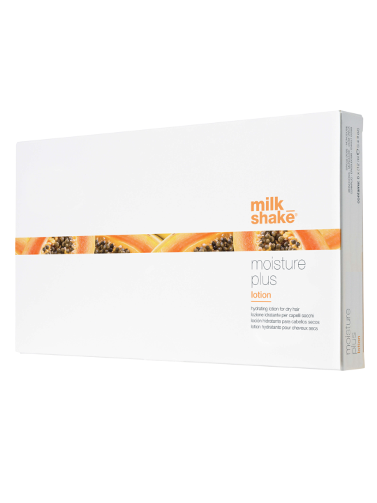 Milk Shake Moisture & More - Lozione per capelli senza parabeni. Idrata in profondità. 12 pezzi 144ml.