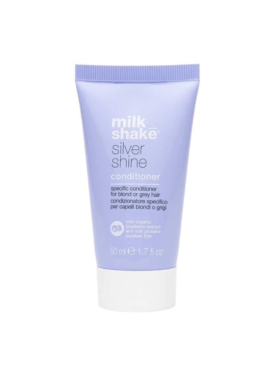 Milk Shake Silver Shine Balsamo per capelli senza parabeni per neutralizzare i toni gialli 50ml