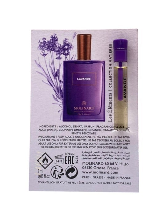 Molinard Les Elements - Lavande Eau De Parfum donna Fiala da 1ml