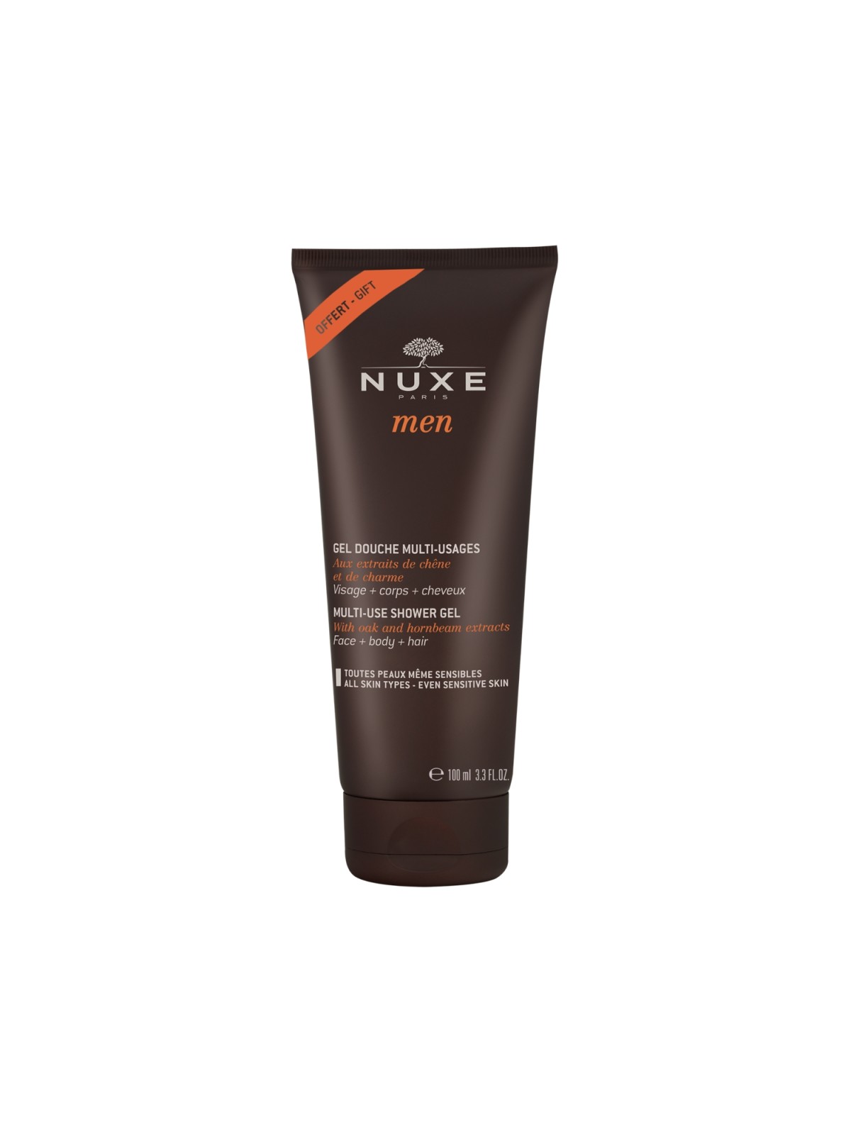 Nuxe Men Gel Doccia Multiuso per Tutto il Corpo Per Tutti i Tipi di Pelle 100ml