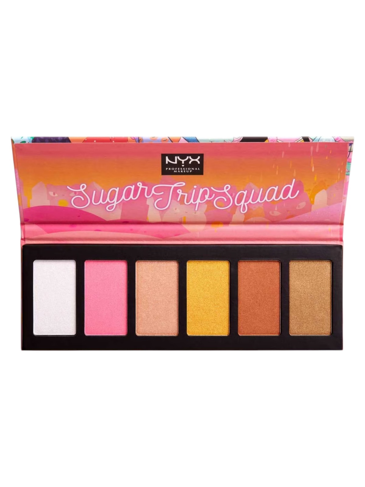 Nyx Sugar Trip Squad Cruelty-Free Shimmering Highlighter Palette 01 SQUADHP 30 g