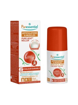 Puressentiel Pure Heat Olio corpo roll-on agli oli essenziali per articolazioni e muscoli 75ml