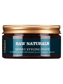 Raw Naturals Money Styling Pasta per capelli senza parabeni tenuta forte per capelli da medi ad alti 100ml